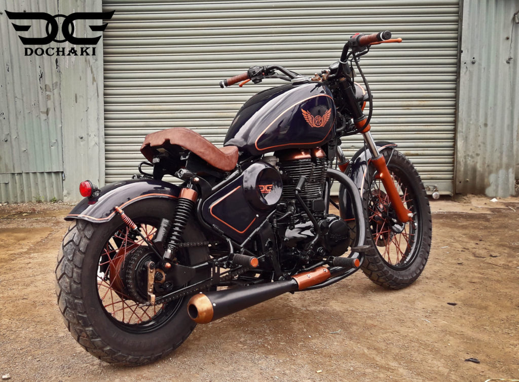 Copper, Bobber, royale Enfield, Custom Motorcycle